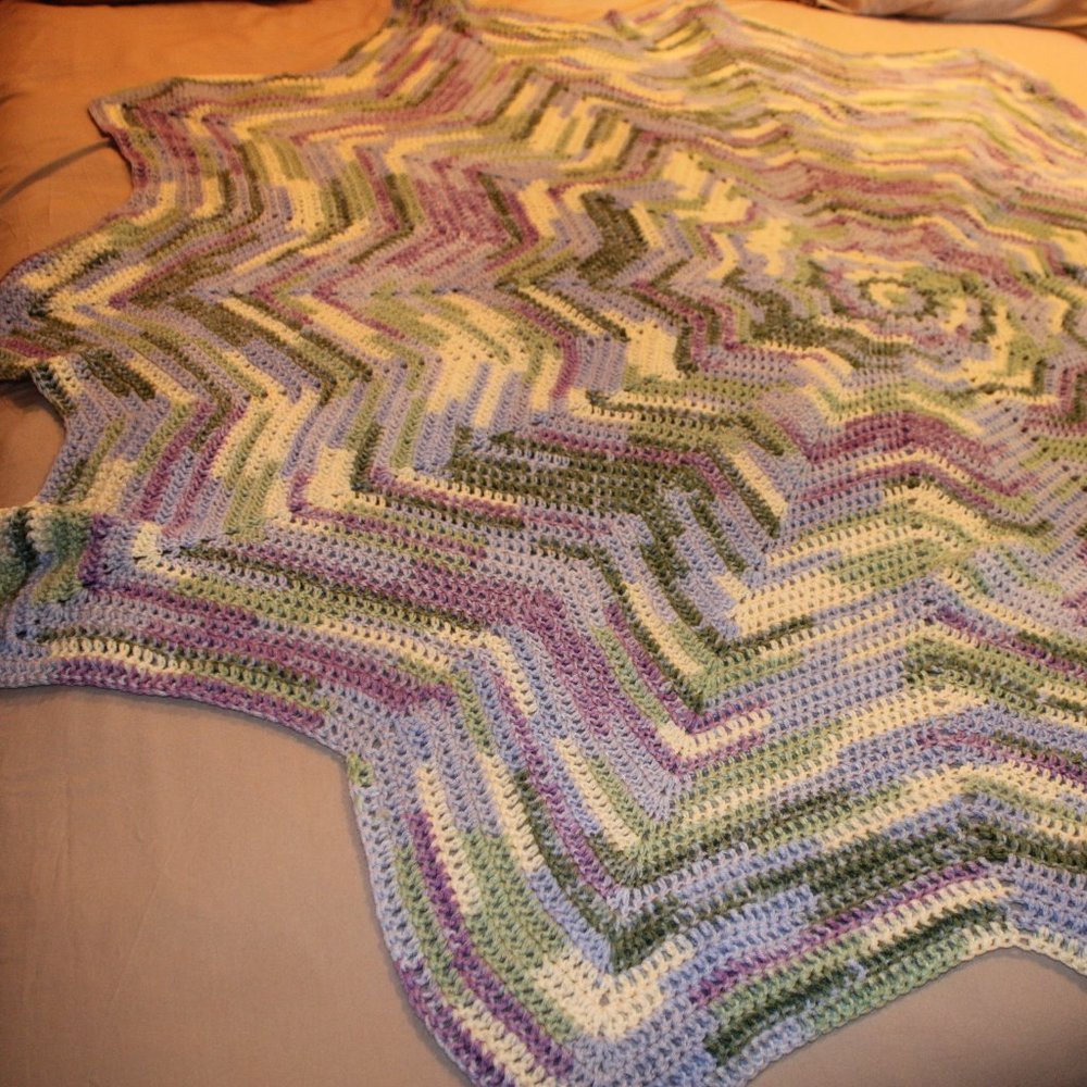 Octagon Throw Hand Crocheted